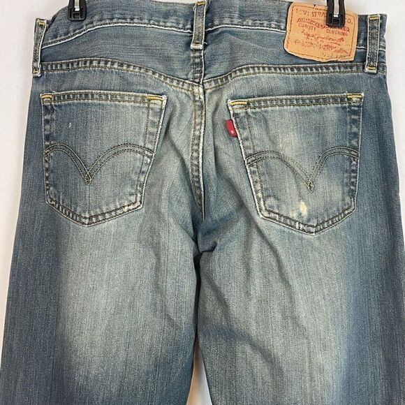 Levi’s Jeans Men’s Size W32 L34 Blue Denim Low Rise Bootcut Stretch Medium Wash - Picture 11 of 13